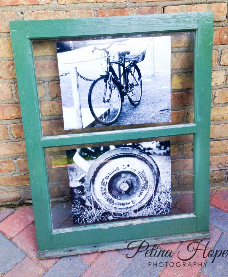 Adventure upcyling a reclaimed window into a picture frame Evanston